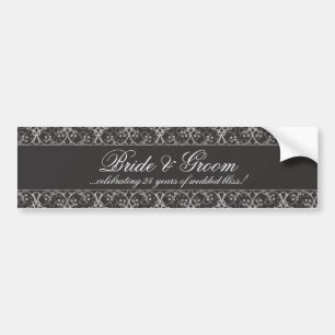 Autocollant De Voiture Adhésif pour pare-chocs gris d'anniversaire de