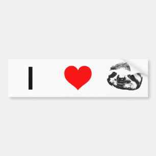 Autocollant De Voiture Adhésif pour pare-chocs I (de paresses de coeur)