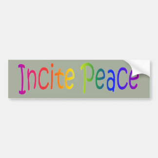Autocollant De Voiture Adhésif pour pare-chocs "incitez paix"
