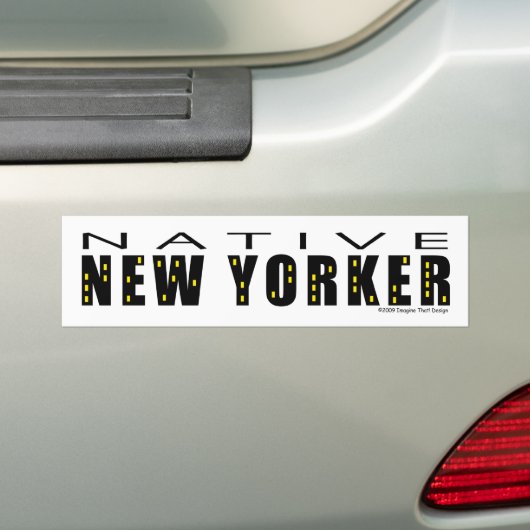 Autocollant De Voiture Adhésif pour pare-chocs indigène de Newyorkais (En voiture)