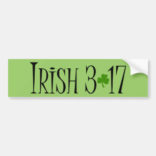 Autocollant De Voiture Adhésif pour pare-chocs irlandais de 3h17