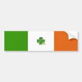 Autocollant De Voiture Adhésif pour pare-chocs irlandais de drapeau (Devant)