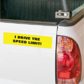 AUTOCOLLANT DE VOITURE ADHÉSIF POUR PARE-CHOCS "JE CONDUIS LA LIMITATION (Sur camion)