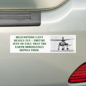 Autocollant De Voiture Adhésif pour pare-chocs laid d'hélicoptère (En voiture)