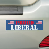Autocollant De Voiture Adhésif pour pare-chocs libéral fier (En voiture)