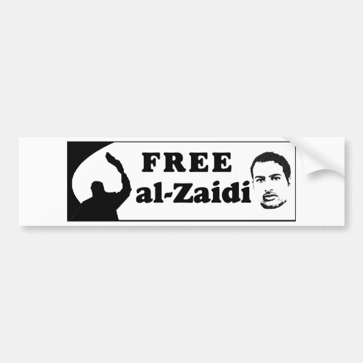Autocollant De Voiture Adhésif pour pare-chocs libre d'Al-Zaidi - (Devant)