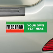 AUTOCOLLANT DE VOITURE ADHÉSIF POUR PARE-CHOCS LIBRE DE L'IRAN (En voiture)