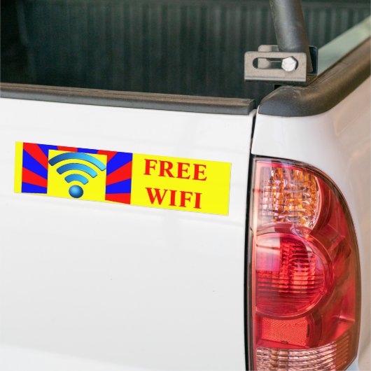 Autocollant De Voiture Adhésif pour pare-chocs libre de Wifi (Sur camion)