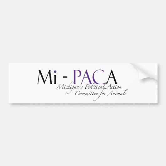 Autocollant De Voiture Adhésif pour pare-chocs MI-PACA (Devant)