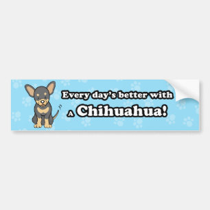 Autocollant De Voiture Adhésif pour pare-chocs mignon de chiwawa de band