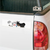 Autocollant De Voiture Adhésif pour pare-chocs mignon d'impasse de poneys (Sur camion)