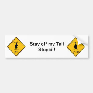 Autocollant De Voiture Adhésif pour pare-chocs militaire de "PTSD"