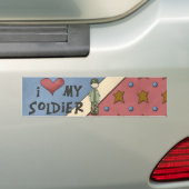 Autocollant De Voiture Adhésif pour pare-chocs militaire de soldat (En voiture)
