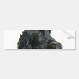 Autocollant De Voiture Adhésif pour pare-chocs noir de chien de cocker