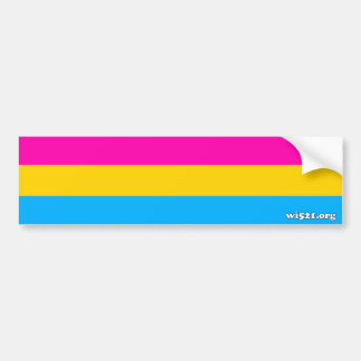Autocollant De Voiture Adhésif pour pare-chocs Pansexual de drapeau de