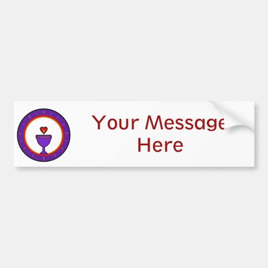 Autocollant De Voiture Adhésif pour pare-chocs personnalisable de calice (Devant)