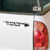 Autocollant De Voiture adhésif pour pare-chocs punk (Sur camion)