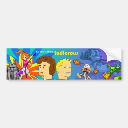 Autocollant De Voiture Adhésif pour pare-chocs raisonnablement risible (Devant)