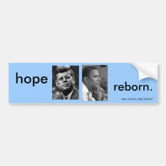 AUTOCOLLANT DE VOITURE ADHÉSIF POUR PARE-CHOCS RENÉ D'OBAMA JFK D'ESPOIR