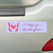 Autocollant De Voiture Adhésif pour pare-chocs rose de papillon (En voiture)