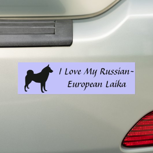Autocollant De Voiture Adhésif pour pare-chocs Russe-Européen de Laika (En voiture)