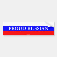 Adhésif pour pare-chocs russe fier