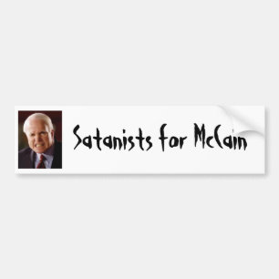 Autocollant De Voiture Adhésif pour pare-chocs : Satanistes pour McCain