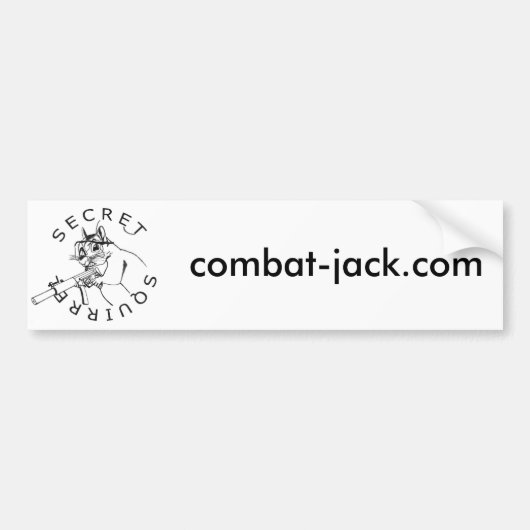 Autocollant De Voiture Adhésif pour pare-chocs secret d'écureuil (Devant)