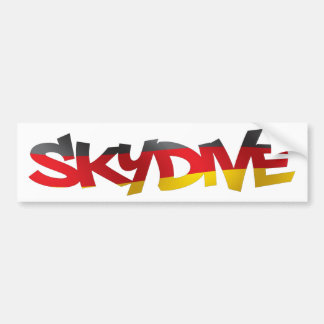 AUTOCOLLANT DE VOITURE ADHÉSIF POUR PARE-CHOCS SKYDIVE ALLEMAGNE