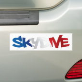 AUTOCOLLANT DE VOITURE ADHÉSIF POUR PARE-CHOCS SKYDIVE FRANCE (En voiture)