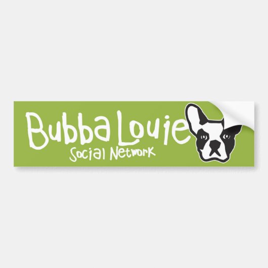 Autocollant De Voiture Adhésif pour pare-chocs social de réseau de Bubba (Devant)