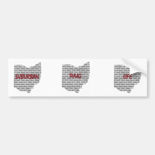 Autocollant De Voiture Adhésif pour pare-chocs suburbain de la vie de