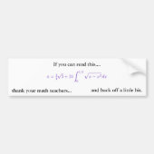 Autocollant De Voiture Adhésif pour pare-chocs - thème de pi (Devant)