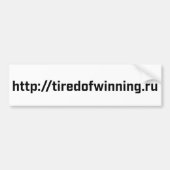 Autocollant De Voiture Adhésif pour pare-chocs - tiredofwinning.ru (Devant)
