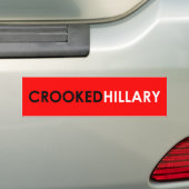 Autocollant De Voiture Adhésif pour pare-chocs tordu de Hillary (rouge) (En voiture)