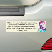 Autocollant De Voiture Adhésif pour pare-chocs triomphant de Tesla (En voiture)