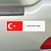 Autocollant De Voiture Adhésif pour pare-chocs turc de DRAPEAU (En voiture)