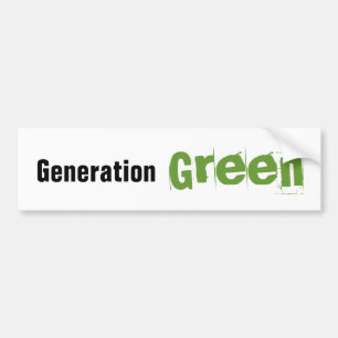 Autocollant De Voiture Adhésif pour pare-chocs vert de génération
