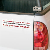 Autocollant De Voiture Adhésif pour pare-chocs voulez-vous manger ? (Sur camion)