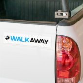 Autocollant De Voiture Adhésif pour pare-chocs #WalkAway (couleur (Sur camion)