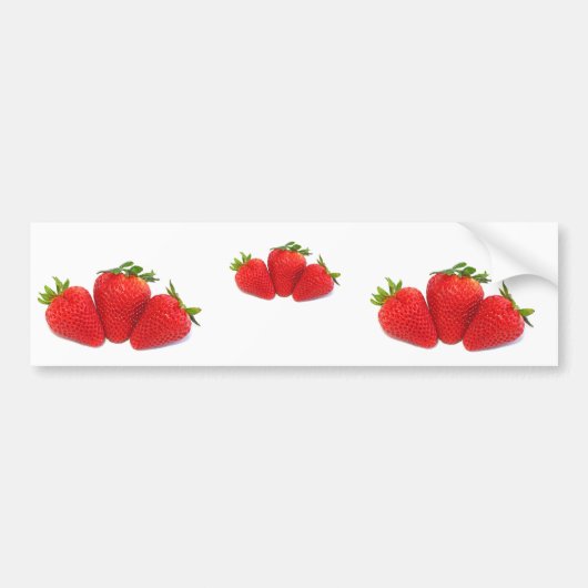 Autocollant De Voiture Adhésifs pour pare-chocs avec des fraises (Devant)
