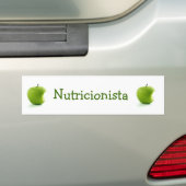 Autocollant De Voiture Adhésive Pomme Verte Nutritionniste (En voiture)