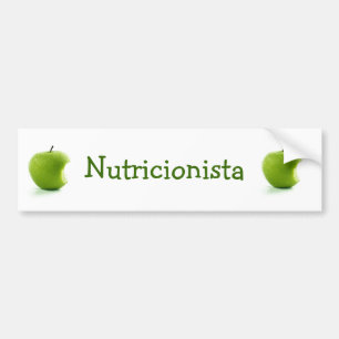 Autocollant De Voiture Adhésive Pomme Verte Nutritionniste