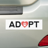 AUTOCOLLANT DE VOITURE ADOPTER (En voiture)