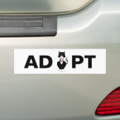 Autocollant De Voiture Adopter Tuxedo Wild Cat (En voiture)