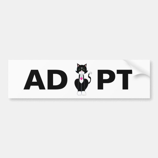 Autocollant De Voiture Adopter Tuxedo Wild Cat (Devant)