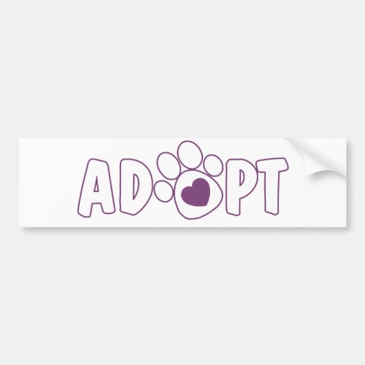 Autocollant De Voiture Adoptez (Devant)