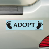 Autocollant De Voiture ADOPTEZ l'adhésif pour pare-chocs avec des pieds (En voiture)
