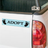 Autocollant De Voiture ADOPTEZ l'adhésif pour pare-chocs avec des pieds (Sur camion)