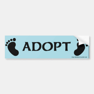 Autocollant De Voiture ADOPTEZ l'adhésif pour pare-chocs avec des pieds